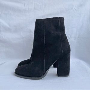 H&M | Suede Block Heel Boots